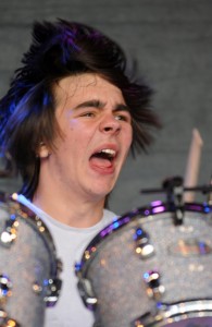 Caught in the Crossfire drummer Ian Grinter