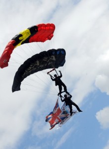 Black Knights parachute display team Black Knights parachute display team