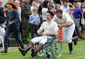 Tom Ward pushed by Clayton Fredericks