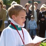 Head boy chorister Freddie Foster