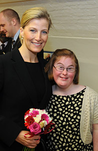 The Countess of Wessex with Caroline Evans