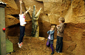 Children take part in the Deadly Challenge in the Ambush Zone