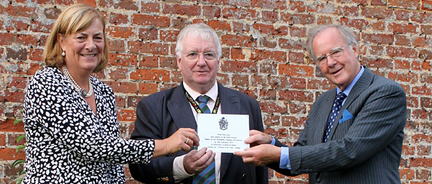 Peter Cooper with Lord and Lady Lansdowne