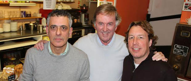 Gianni Campanella, Terry Wogan, Mason McQueen. Photo by Curve Media Ltd  