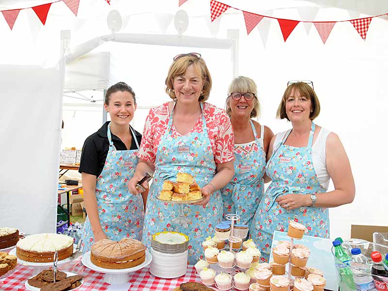 Lady Lansdowne with her lemon drizzle cake
