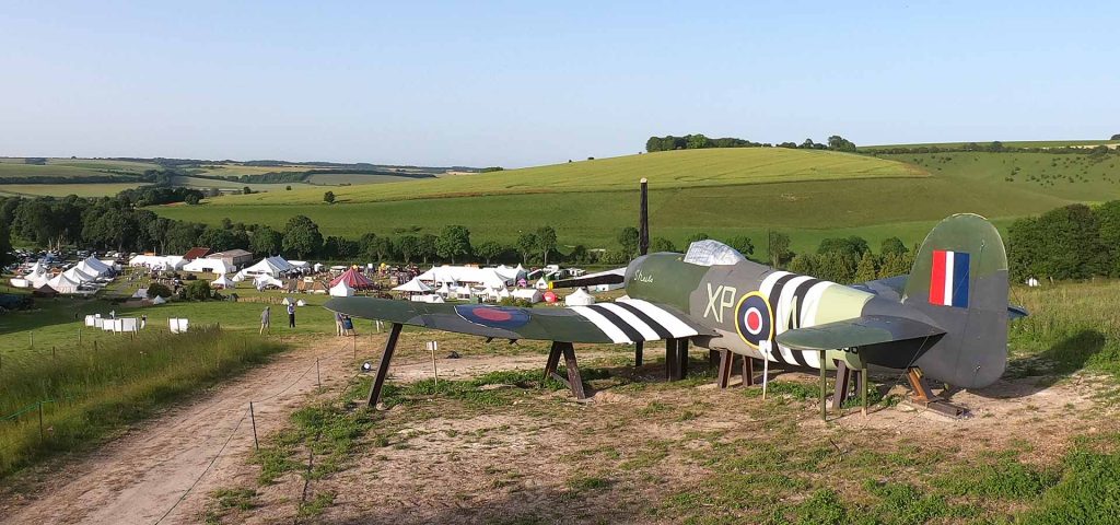Hawker Typhoon scale model at Chalke Valley History Festival
